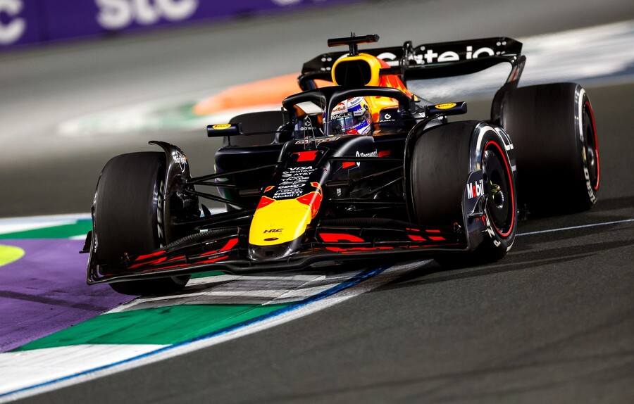 Max Verstappen během Velké Ceny Saudské Arábie 2025