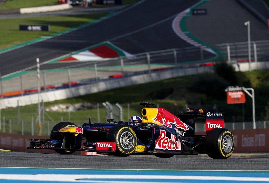 Sebastian Vettel během VC Rakouska v roce 2012