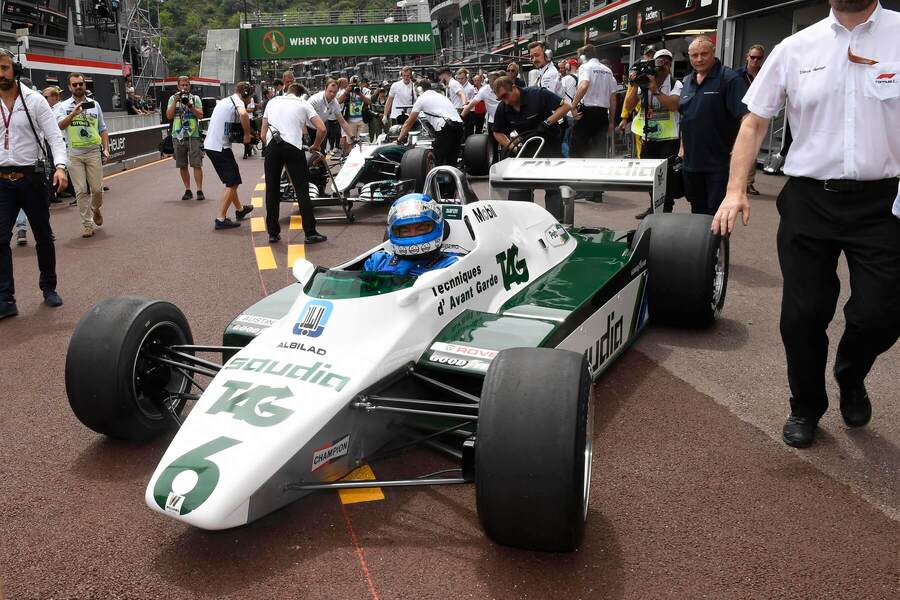 Monopost FW08, se kterým Keke Rosberg vyhrál titul mistra světa