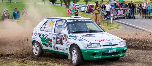 Lak Racing Rallye Plzeň, fotka z roku 2022, posádka Hodaň / Poláček s vozem Škoda Felicia Kit Car 