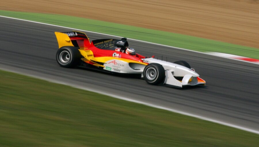 Nico Hülkenberg během závodu A1 GP v Brands Hatch