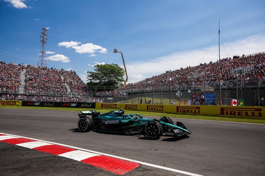 Fernando Alonso ve voze Aston Martin při VC Kanady 2025