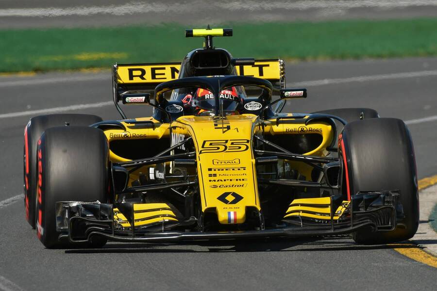 Carlos Sainz v monopostu Renaultu z roku 2018