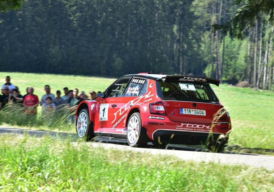 Karel Štochl na trati Radouňské rally, ČMPR