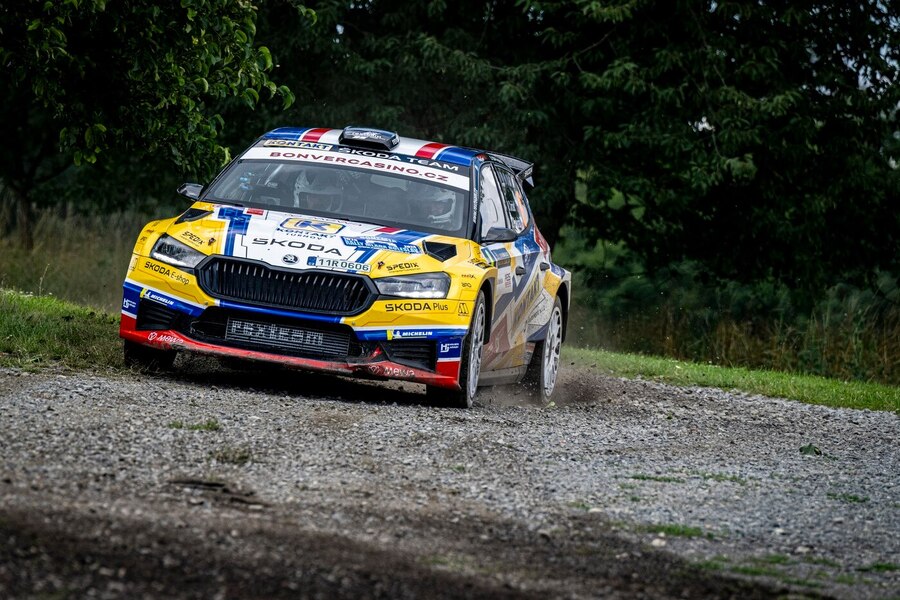 Rally Bohemia, na snímku domácí jezdec Věroslav Cvrček ml., fotka z roku 2024