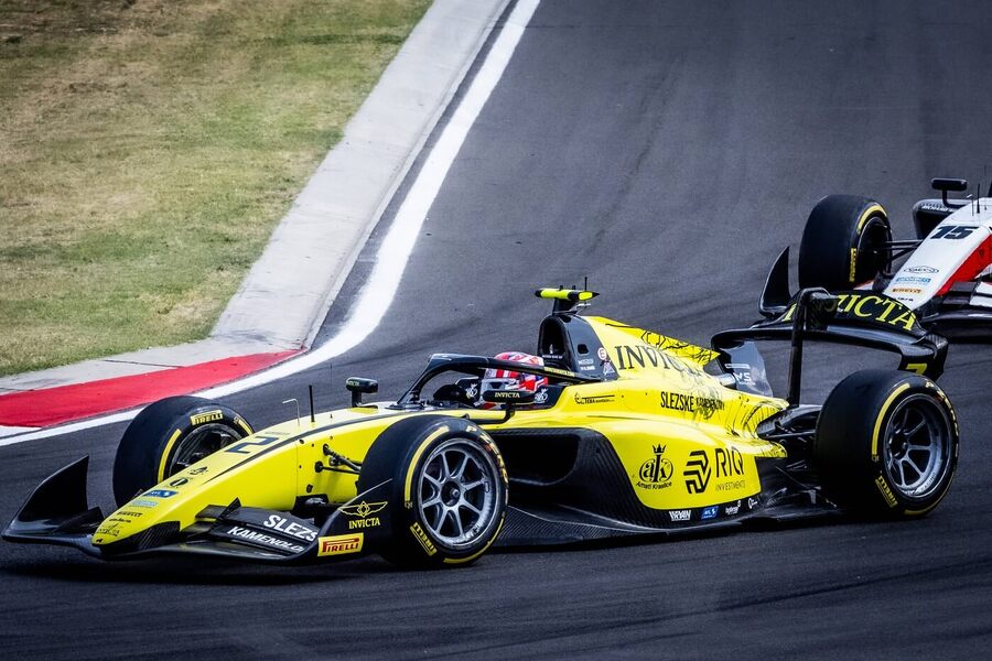 Roman Staněk během sprintu v Maďarsku