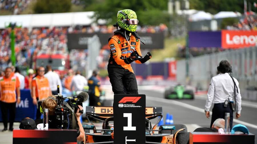 Velkou cenu Maďarska F1 vyhrál Lando Norris