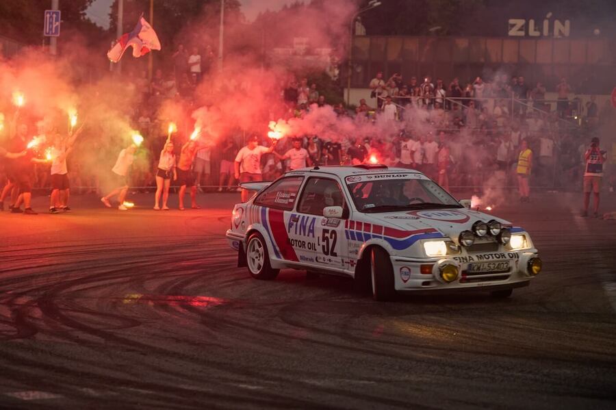 Star Rally - Barum Rally Zlín Historic, Wojciech Kaszowski na trati městské superspeciálky ve Zlíně
