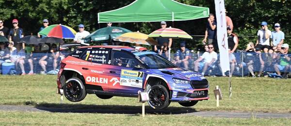 Pravidelný účastník seriálu ERC Mikolaj Marczyk na trati Barum Rally Zlín