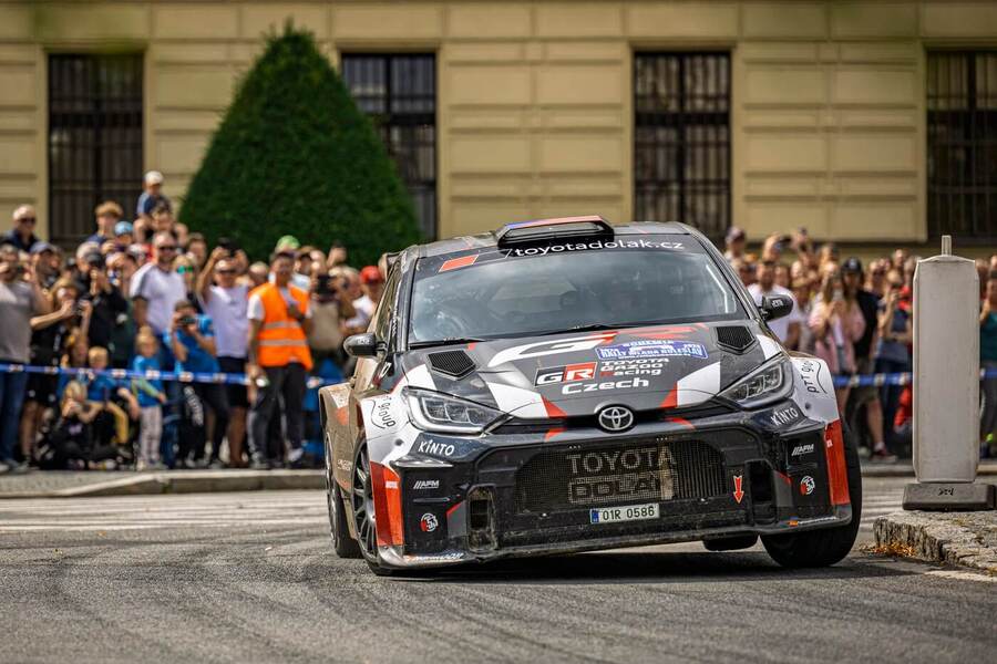 Rally, MČR, Filip Mareš s Radovanem Buchou během Rallye Mladá Boleslav, Toyota GR Yaris Rally2