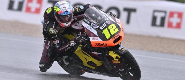 Motorsport, Moto2, Filip Salač během tréninku na Velkou cenu Česka v Brně