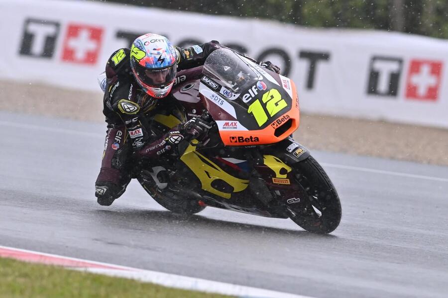 Motorsport, Moto2, Filip Salač během tréninku na Velkou cenu Česka v Brně