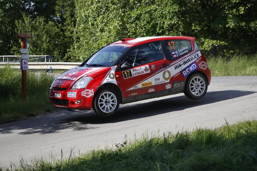 Rally Vyškov, Marcel Svačina s vozem Citroen C2 R2 Max na RZ Ivanovická Brána (fotka z roku 2016)