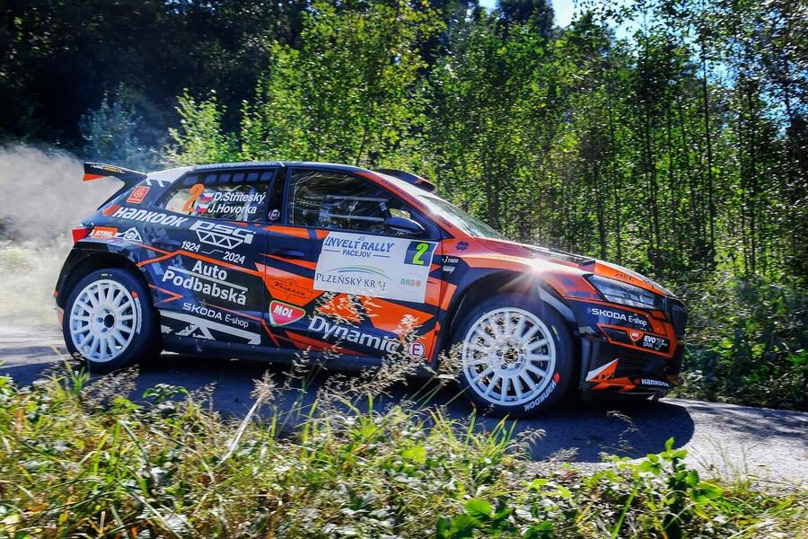Rally Pačejov, na snímku Dominik Stříteský při 45. ročníku konání soutěže v roce 2024, kdy zde potvrdil premiérový titul v MČR