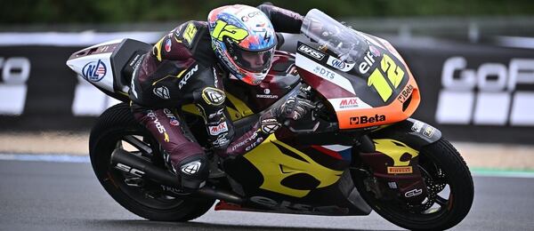 Český závodník v Moto2 Filip Salač
