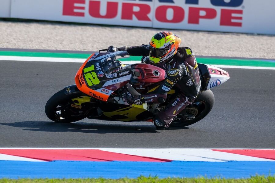 Motorsport, Moto2, Filip Salač při tréninku na Velkou cenu San Marina, Misano